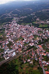 Vista area de Orense