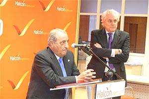 Juan José Hidalgo, presidente de Globalia y Fernando García Rascón, director de Halcón viajes.com