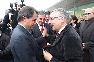 Artur Mas, Presidente de la Generalidad de Cataluña y José Blanco, Ministro de Fomento de España