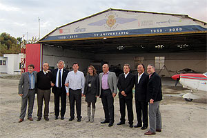 El Aeroclub de Castellón ofrece una visita aérea al Comité Evaluador de la Ciudad Europea del Deporte