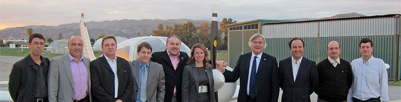 El Aeroclub de Castellón ofrece una visita aérea al Comité Evaluador de la Ciudad Europea del Deporte
