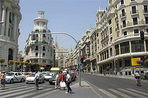 La Gran Vía en Madrid