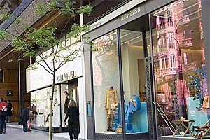 Tiendas en la Milla de Oro de Madrid