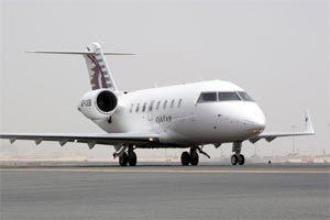 Jet Bombardier de Qatar Executive