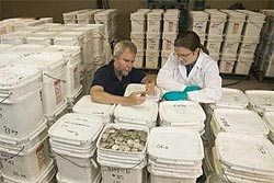 Grez Stemm, fundador de Odyssem contando las monedas