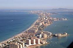 Vista panorámica de La Manga, Costa Calida