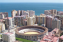 Vista aérea de Málaga