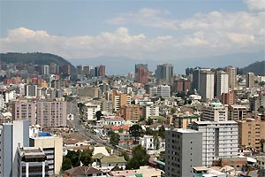 Vista panorámica de la ciudad de Quito