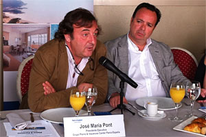 José Maria Pont, presidente ejecutivo del Grupo P&V durante l a presentación en Madrid