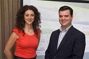 Cristina García, Responsable de Contratación y Joaquín Hormigos, Responsable de Contenidos