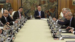 Consejo de Ministros presidido por el Rey el pasado da 13 de julio, cuando se  subi el IVA de la mayora de bienes y servicios