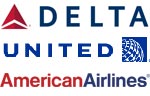 Delta - United - American Airlines