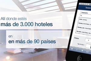 Pantallazo  reserva de Accor en movil  