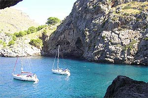 Una bonita vista de una de las calas de Palma de Mallorca