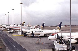 Aviones estacionados