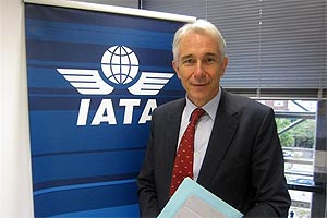 Tony Tyler, director general de IATA para Espaa despus de la rueda de prensa