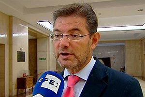 Rafael Catalá, secretario de Estado de Infraestructuras y Transporte durante sus declaraciones