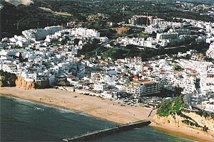Una vista panormica de  Albufeira -Algarve