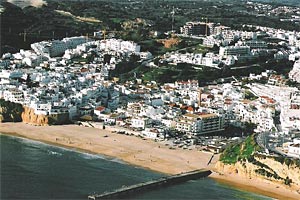 Una vista panorámica de Albufeira -Algarve