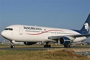 Boeing B 767 que operara las nuevas frecuencias Madrid -México DF