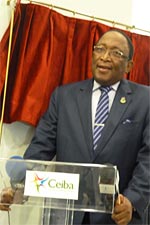 Agustin Nze Nfumu, ministro de Información, Prensa y Radio de la Republica de Guínea Ecuatorial