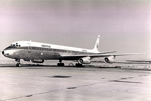 El avin DC8 que volaba a Lima