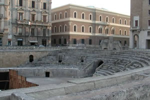 La ciudad sureña de Lecce de Italia