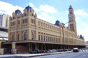 Estación de Ferrocarriles La Luz, en Sao Paulo, Brasil