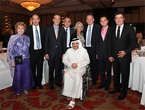 Algunos de los patrocinadores y ponentes durante la cena de gala