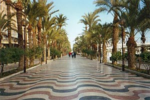 Paseo de la Explanada en Alicante
