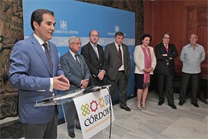 José Antonio Nieto Ballesteros, Alcalde de Córdoba, durante la presentación