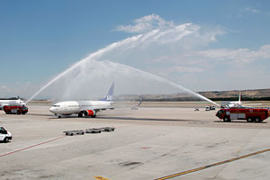 SAS B737 Bautizo Madrid - Estocolmo