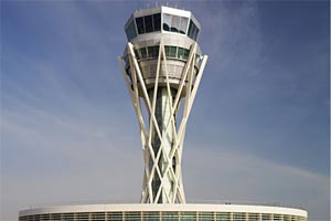 Torre de control del aeropuerto del Prat- Barcelona