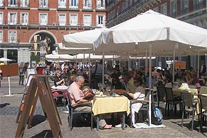 turista plaza mayor